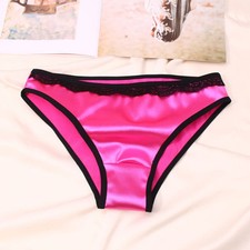 Purple Satin Briefs G String