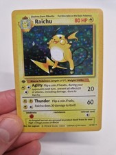 Raichu 14/102 Base Set Holo