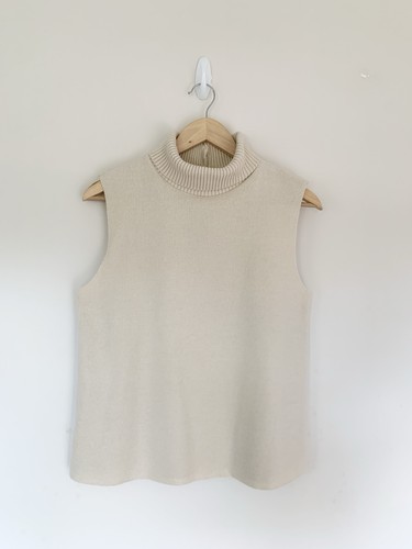 Zara cream sleeveless high - cream,