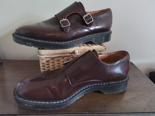 Solovair monk burgundy shoes - monk,