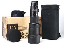 Sigma EX DG 500mm F4.5 APO HSM Autofocus Prime Lens Canon Boxed F&R Caps & Hood