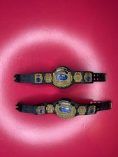 WWE Mattel WCW world tag team classic Championship Figure Title Belt x 2