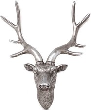 42cm wall mounted stag head - mounted,