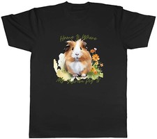 Love Guinea Pigs Mens T-Shirt Home is where my Guinea Pig is Tee Gift