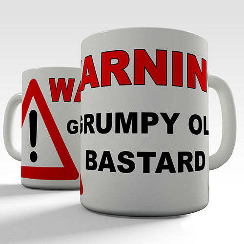 Grumpy old bastard funny mug - bastard,