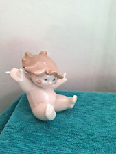 NAO LLADRO CHEEKY CHERUB *GIGGLES* GLOSSY PORCELAIN FIGURE ORNAMENT