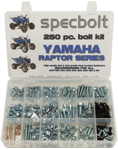 250pc bolt kit yamaha raptor - kit,