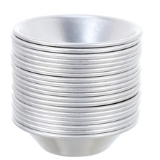  20 Pcs Molds for Mini Tarts Tartlet Baking Tools Aluminum Alloy Moulds Cake