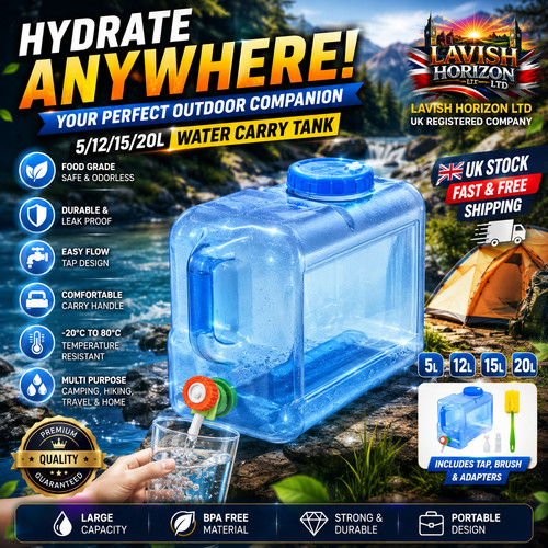 20l camping hiking - 5/12/15/20l, tap