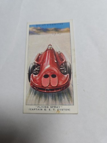 Cigarette card wills speed - cigarette,