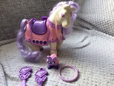 Tonka Keypers Horse 'Diamond' + Key & ‘Dash’  and brush Finder  Vintage 1980s  