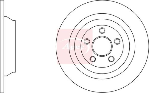 Apec dsk3179 brake disc rear - apec,