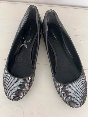 Jaeger silver pewter sequin - silver,