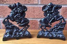 French Cast Iron Fire Dogs Ornaments Possibly Napoleon Vintage Homeware