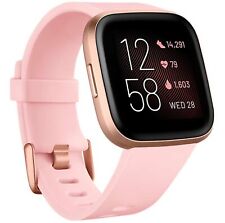 Fitbit Versa 2 Health & Fitness Smartwatch Voice Control Sleep Score Music Pink