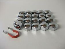 Chrome Wheel Nut Covers 21mm Fit Ford Edge Galaxy Mustang 2015  S-Max (PE1548)*