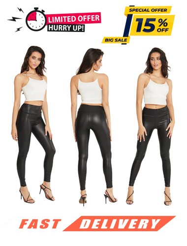 Women wet look highwaist - women,