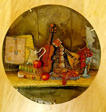 Fine Art Still Life 3D Painting of Musical Instruments, 20cm
