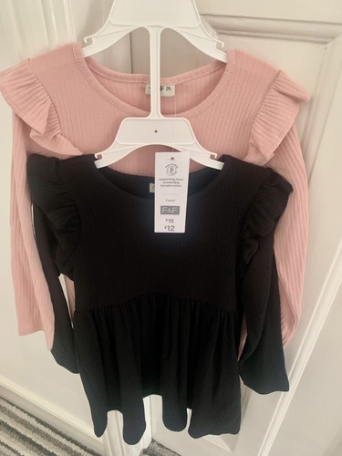 Girls long sleeved dresses - long,