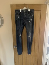 Zara Men’s Blue Denim Ripped