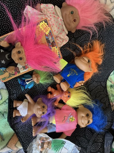 Vintage trolls including - 8,