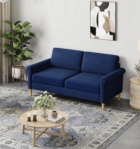 Blue seater sofa living room - blue,