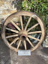 Vintage Wooden Cart Wheel 