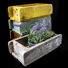Reclaimed Wooden Rustic Brick Mould Storage Crate