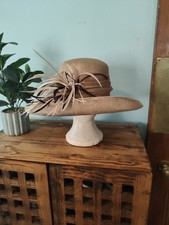 Ladies Debut Special Occasions Races Ascot Wedding Fawn Brown Hat
