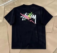 Stussy black graffiti - black, short