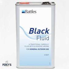 Battles Black Disinfectant Fluid - Horse Stable, Dog Kennel Cleaning - 4.5L