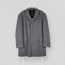 Vintage C&A Grey Wool Overcoat
