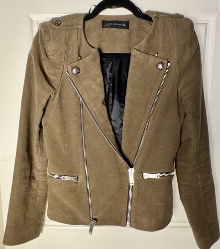 Zara suede effect military - effect,
