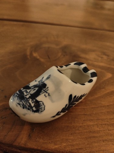 Delft vintage porcelain clog - delft,