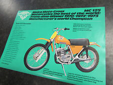 NOS MAICO MC125 SALES BROCHURE LEAFLET MX TWINSHOCK 1970 - 1973