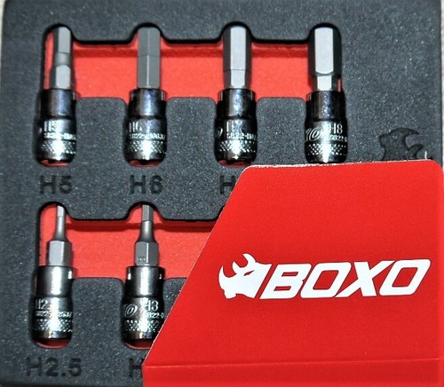 Boxo tools 7pc - 1/4"dr, metric