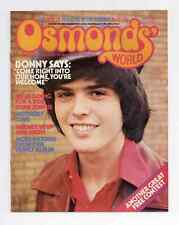 The Osmonds World magazine August 1975 No. 22 Donny Osmond Brothers Marie etc