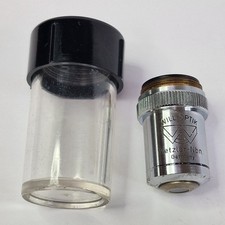 Will-Optik Wetzlar 10/0.25 170/-  Vintage 10x Microscope Objective With Case