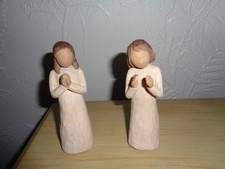 Willow Tree Figure Sisters By Heart, Praying Girl, Demadaco c. 2000, Susan Lordi