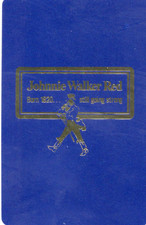 RARE VINTAGE "Whisky - Johnnie Walker (Blue/Silver)" SINGLE Play Card