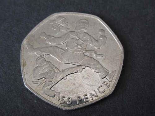 London olympic 2012 50p coin - london,