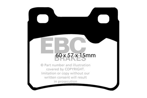 Ebc greenstuff rear brake pads - rear,