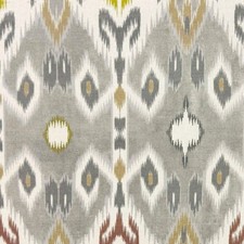 Zena Ikat Grey Fabric 137cm