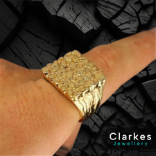 18ct Gold Plated Mens Pinky