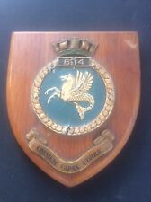 894 Naval Air Squadron Navy Memorabilia Military Wooden Shield Plaque Militaria