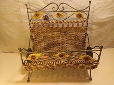 Vintage wicker metal - wicker,