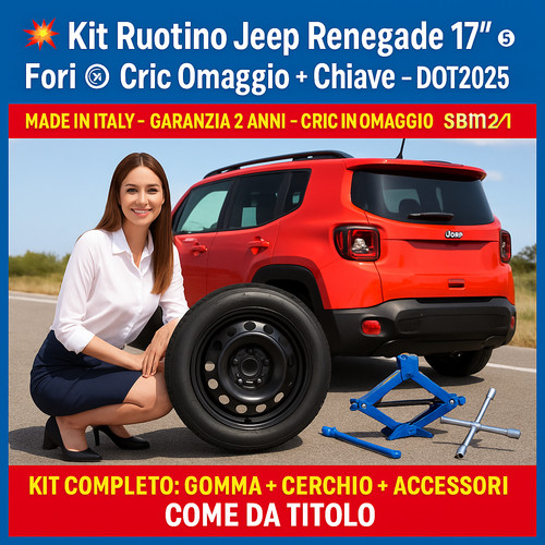Jeep renegade space saver - 17",
