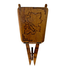 Vintage Pyro Art Wheel Barrow