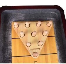 10 Pieces Shuffleboard Table Bowling Pin, Bowling Game Hardwood Indoor Outdoor