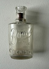 Boots the chemist glass bottle